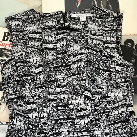 Diane Von Furstenberg Black and White Dress DVF - Picture 3 of 5